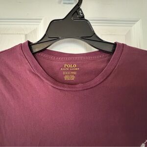 Polo Ralph Lauren Burgundy Crewneck T-Shirt – Size M